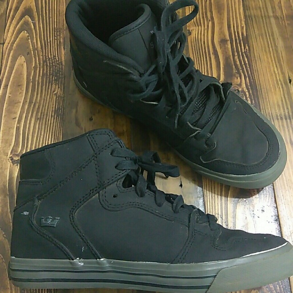 supra black high top sneakers